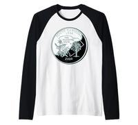 Moneda del Barrio Estatal de Carolina Camiseta Manga Raglan