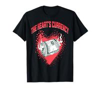 Moneda del Corazón Metáfora Amor Dinero Llamas Camiseta