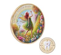 Moneda del de los Dientes, Recompensa por Diente Perdido, Recuerdo Coleccionable para Niños, Niñas, Niños, Regalo de Recuerdo para la Colección y Celebración de los Primeros Dientes. Moneda de Re