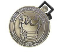 Moneda Del Escritorio Del Fuego Del Contenedor De Basura,Moneda Del Fuego Del Contenedor De Basura,Recuerdo Coleccionable De Moneda Moral Divertida | Decoración De Fuego De Contenedor Para Competicion