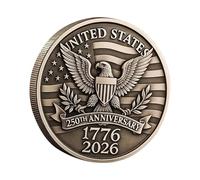 Moneda Desafío Cuerpo De Marines - 2025 Aniversario 250 | Moneda Conmemorativa Militar 3D Grabada | Recuerdo del Cuerpo De Marines De Estados Unidos - Monea Artesanal Acrílica para Coleccionista