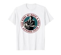 Moneda Oficial de Elvis Presley Camiseta, Hombre, Blanco, L