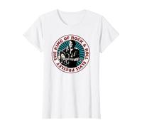 Moneda Oficial de Elvis Presley Camiseta, Mujer, Blanco, XS