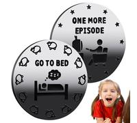 Moneda para Tomar Decisiones, Moneda Ve a la Cama 1 Episodio más, para Toma de Decisiones de Jugador de Doble Cara | 1 Juego más/Hora de acostarse y 1 Episodio /Monedas para Tomar