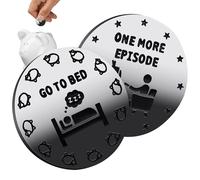 Moneda para tomar decisiones, Moneda Ve a la cama 1 episodio más,Regalo de moneda para toma de decisiones de jugador, monedas novedosas de doble cara para amantes de los juegos - 1 juego más/hora de a