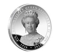 Moneda Queen de 1/2 pieza con moneda de la Reina de Inglaterra de metal, colección de monedas de plata Su Majestad | Exquisita moneda de corona conmemorativa del Jubileo, moneda de recuerdo de la cole