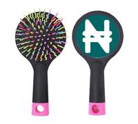 Moneda símbolo Nigeria Naira NGN Salon desenredante cepillo para el pelo base cojín