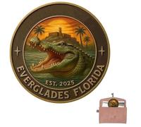 Moneda vintage - Moneda histórica humorística, decoración de arte marino coleccionando niños amantes de la Florida mujeres amantes de la historia