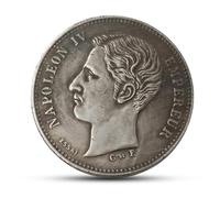 Monedas Antiguas francesas Franco, colección de Moneda Antigua sembradora Imperio Frances, Monedas Europeas para coleccionistas Raras, Moneda de Plata Francia, Regalo Vintage - Napoleon IV 1874