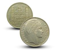 Monedas Antiguas francesas Franco, Monedas Europeas para coleccionistas Raras, Moneda de Plata Francia, colección de Moneda Antigua sembradora Imperio Frances (France-1933)