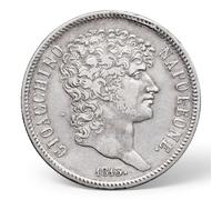 Monedas Antiguas Italianas, Moneda RARA Europea para coleccionistas, Monedas de Plata coleccionables Napoleón Italia, colección Moneda Oro Conmemorativa españa (1813 Joachim Murat 5 Lire)