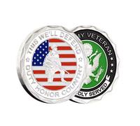 Monedas Conmemorativas De Honor Al Deber, País, Veteranos del Ejército De EE. UU., Chapadas En Oro O Plata, Monedas De Desafío, Monedas De Recuerdo, Regalos De Colección