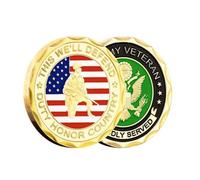 Monedas Conmemorativas De Honor Al Deber, País, Veteranos del Ejército De EE. UU., Chapadas En Oro O Plata, Monedas De Desafío, Monedas De Recuerdo, Regalos De Colección