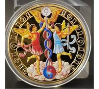 Monedas Conmemorativas De Las Doce Constelaciones, Chapadas En Oro, Impresión A Color, Medallas Conmemorativas, Monedas De Recuerdo, Regalos De Colección.
