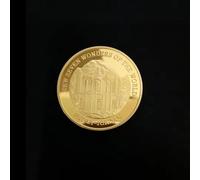Monedas Conmemorativas De Las Siete Maravillas del Mundo, Chapadas En Oro, Insignia Conmemorativa, Recuerdo De Viaje, Colección De Monedas, Regalos.