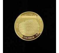 Monedas Conmemorativas De Las Siete Maravillas del Mundo, Chapadas En Oro, Insignia Conmemorativa, Recuerdo De Viaje, Colección De Monedas, Regalos.