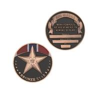 Monedas Conmemorativas, Estrella De Estados Unidos, Bañada En Bronce, Moneda De Desafío, Medalla Aérea, Monedas De Recuerdo, Regalos De Colección