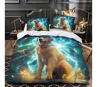 Monedas de oro Funda de Edredón Diseño 3D Juego de 3 Piezas Suave Cremallera Oculta incluye Fundas de Almohada Suave Tema de finanzas de lujo Funda Edredon for Adolescentes Double（200x200cm）