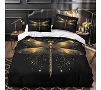 Monedas de oro Funda de Edredón Impresión 3D Juego de 3 Piezas Suave Cremallera Oculta con Fundas de Almohada Transpirable Tema de finanzas de lujo Funda Edredon for Adolescentes King（220x240cm）