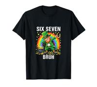 Monedas de Oro Lucky Dabbing Leprechaun Six Seven Bruh Rainbow Camiseta