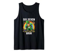 Monedas de Oro Lucky Dabbing Leprechaun Six Seven Bruh Rainbow Camiseta sin Mangas