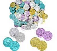 Monedas de pl stico de The Dreidel Company ""Me pillaron port ndome bien"", actividades educativas y de aprendizaje en el aula, recuerdo de fiesta