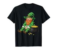 Monedas Leprechaun Mago Rainbow Irish St Patricks Day Camiseta
