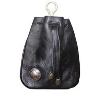 Monedas - Pequeño Cuero Llaves Funda Cuero Genuino Vaca Cartera | Compacto Elegante Bolso Moneda, Llaves, Cosméticos, Tarde, Viajes, Diario Uso Cosméticos | Regalo Perfecto, Negro , Se référer au