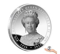 Monedas Reales Para Coleccionistas De La Reina Isabel II - Colección Souvenir Moneda, Colección Multifunción Insignia Recuerdo Hermosa Reina Resistente A La Menta Para Decoraciones