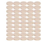 Monedas redondas de madera duradera círculos de madera múltiples pintura DIY 50pcs