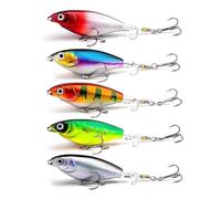 Monedas Señuelo Pesca Carnassier, Señuelos flotantes Topwater Señuelo de pesca Achigan de superficie, Señuelo de pesca para Trucha Lucio de agua dulce y salada