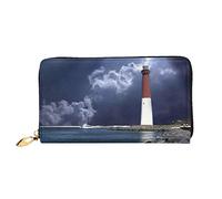 Monedas Tarjetero Faro De Barnegat Inlet Coin Purse Monedero con Cremallera Monedero Mujer Encantador Billetera Cartera para Madre, Mejor Amigo, Hija