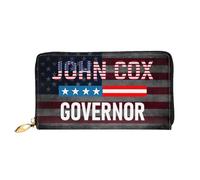 Monedas Tarjetero Gobernador John Cox Carteras Vintage Portamonedas Impreso Bolso Dinero para Niña, Profesor, Amante