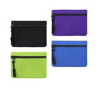 Monedero - 4 Piezas Mini de Cambios de | Monedero de Viaje con Cremallera | para Llaves Auriculares Cortos Adultos Escuela Desplazamiento Viaje Compras