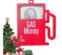 Monedero Adornos De Navidad,Monedero De Navidad | Depósito de aceite de coche Diseño Titular de Plata Único de Navidad,Titular de Dólar de Dinero Líquido para la Decoración del Coche, b, Se référer au
