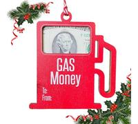 Monedero Adornos De Navidad,Monedero De Navidad | Tanque de aceite de Coche Diseño Plata Adornos de Navidad,Colgante de adornos navideños para hombres, niñas y niños, b, Se référer au descriptif