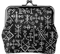 Monedero Billetera símbolo Vikingo brújula nórdica Mujer Chica Maquillaje Embrague Cartera Cambio Monedero