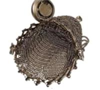 Monedero británico de los años 20, monedero con tapa trenzada, monedero de malla, monedero de correo de cadena, cartera de viaje divertida, atributos individuales, Atributos únicos, Siehe