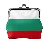 Monedero con bandera búlgara, monedero, lápiz labial, organizador de accesorios cosméticos, para uso diario, Black, Talla única, Bolsa para monedas