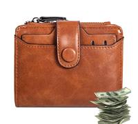 Monedero con clip de dinero | Soporte portátil | clip de dinero, bolsillo para monedas con cremallera, billetera para varias tarjetas, billetera con titular de tarjeta de crédito, billetera Bellv,