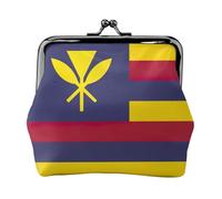 Monedero con estampado de bandera del Reino de Hawái, monedero para mujer, monedero pequeño con cierre de beso, para monedas, tarjetas, objetos pequeños