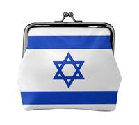Monedero con estampado de bandera israelí, monedero, monedero, monedero, monedero, monedero, monedero, monedero, monedero, monedero, monedero, monedero, monedero con, Black, Talla única, Bolsa para
