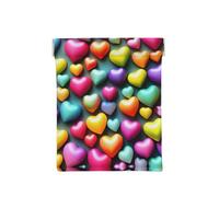 Monedero con estampado de leopardo, organizador de monedas, soporte de cambio, cartera de viaje pequeña, para monedas, cambio, auriculares, Corazones coloridos del arco iris, One Size, Moderno