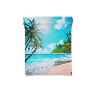 Monedero con estampado de tema de puesta de sol de playa, organizador de monedas, soporte de cambio, cartera de viaje pequeña, para monedas, cambio, auriculares, Tema del mar tropical, One Size,