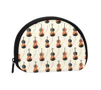 Monedero con estampado de violonchelo - Mini monederos para mujer, bonito bolso pequeño para monedas
