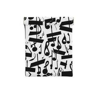 Monedero con estampado del desierto de cactus, organizador de monedas, soporte de cambio, cartera de viaje pequeña, para monedas, cambio, auriculares, Notas musicales negras, One Size, Moderno