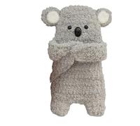 Monedero con Forma de Gato, Llavero y Estuche para pintalabios. Bonito y Suave Llavero de Peluche de Animal Tejido a Mano, Colgante para Bolso y Estuche para Auriculares. (Koalas)