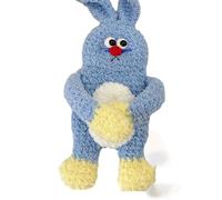 Monedero con Forma de Gato, Llavero y Estuche para pintalabios. Bonito y Suave Llavero de Peluche de Animal Tejido a Mano, Colgante para Bolso y Estuche para Auriculares. (Conejito)