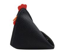 Monedero con Forma de Pollo, Monedero de Piel sintética con Forma de Gallo - Funda para Llaves con Hebillas - Cartera de Piel sintética con Forma de Gallo - Bolso para Auriculares, Negro, Consulte la