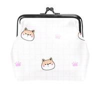 Monedero con Hebilla de Cara y Pata de Shiba Inu de Dibujos Animados